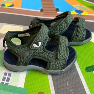 Carter's Green Dinosaur Sandals w/ Light up Soles Sandals